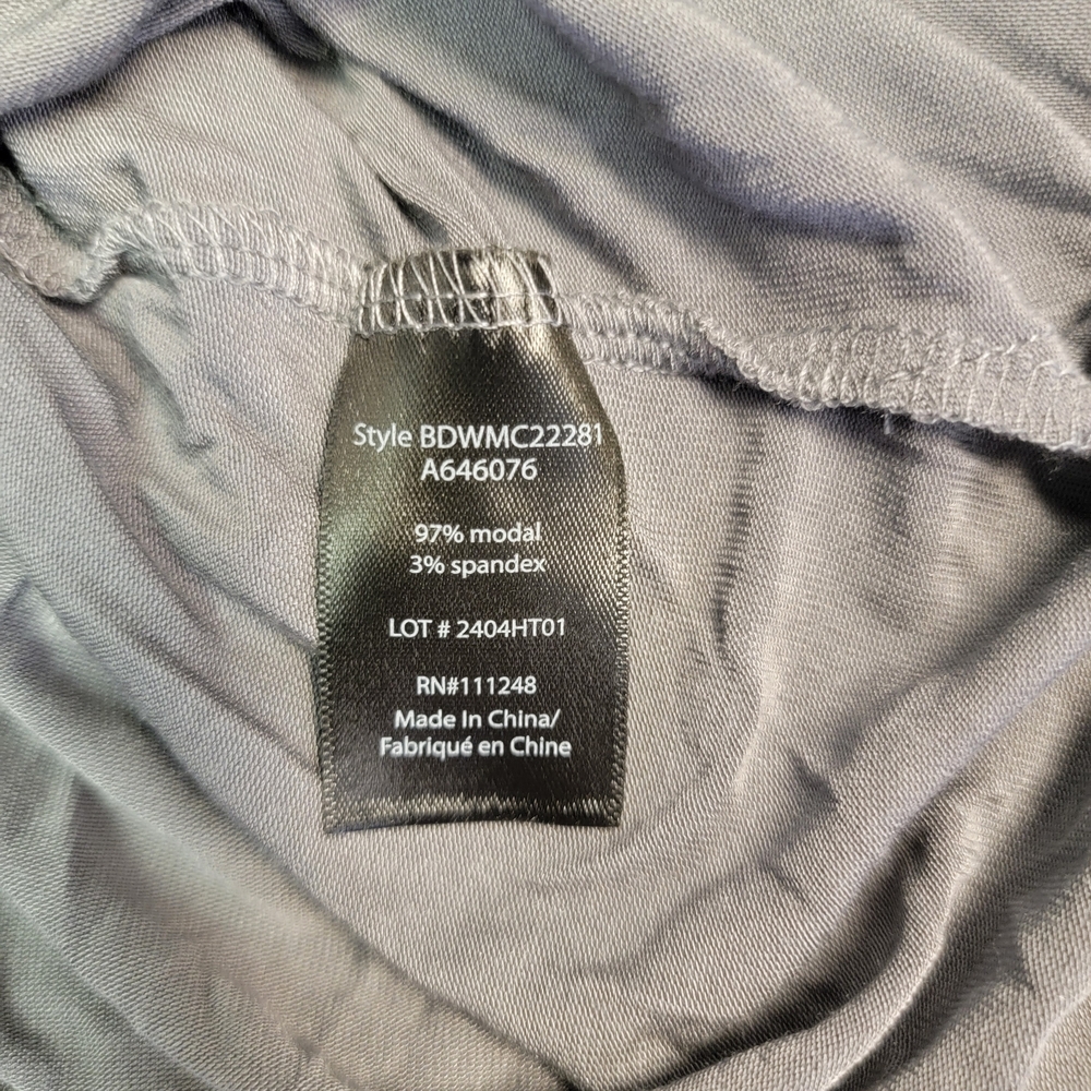 Barefoot Dreams Malibu Collection Modal Jersey‎ Hi-Low Tee Coal Size L - Picture 6 of 6